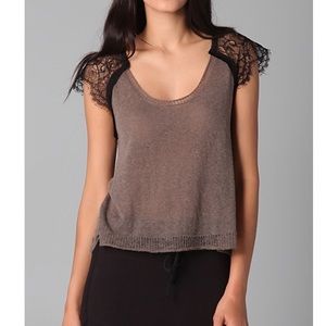 Nanette Lepore Super Soft Lace Tee